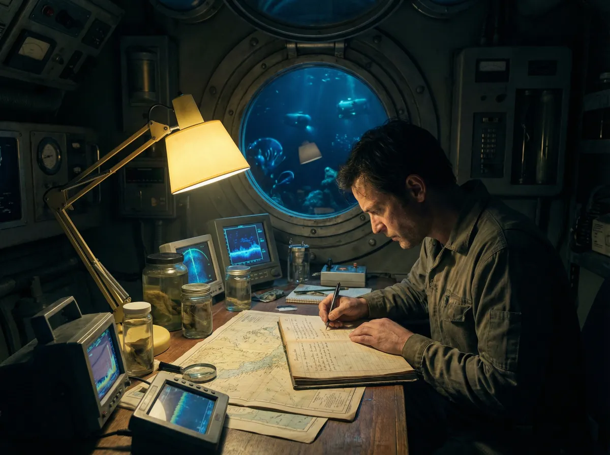 深海科考日志记录场景 - 海角吃瓜