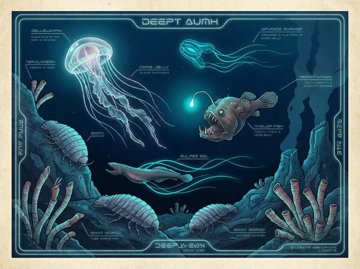 深海生物多样性图鉴 - 海角吃瓜