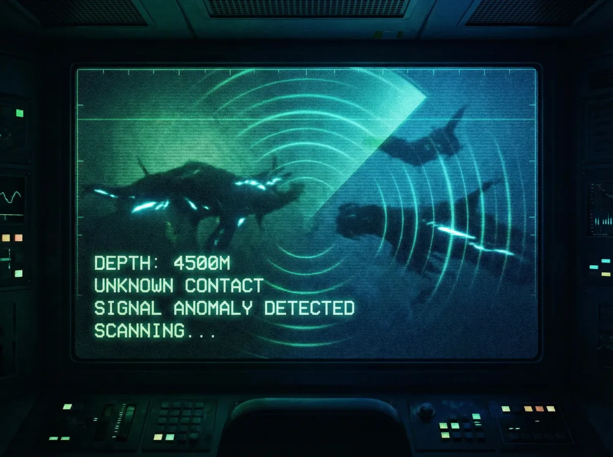 声纳检测到未知深海生物信号 - 海角吃瓜